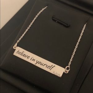 HOST PICK 🏅925 STERLING SILVER “BELIEVE IN YOURSELF” CZ NECKLACE